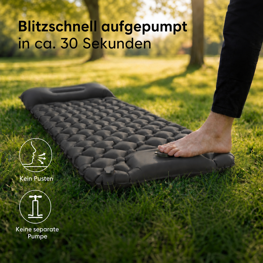 Selbstaufblasbare Isomatte – Camping & Trekking